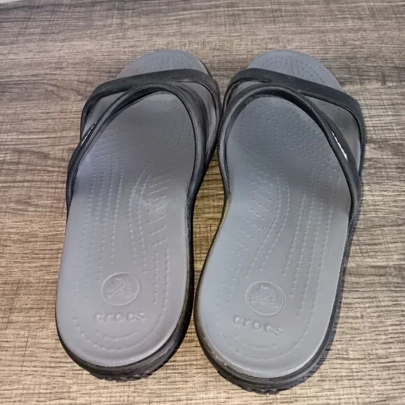 Crocs Bundle 8W Lot Sandals Brown Black - Picture 8 of 10